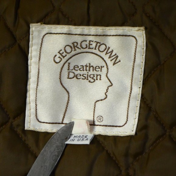 Georgetown Leather Design A-2 Bomber Flight Jacket - Picture 9 of 10